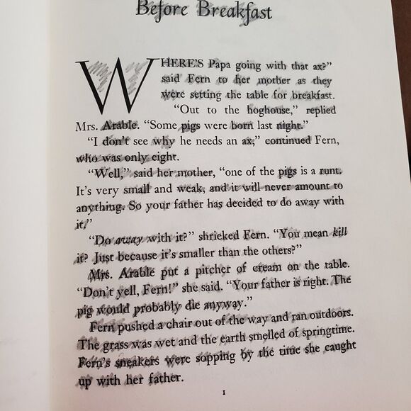 Charlotte's Web By E. B. White Hardcover - Picture 8 of 9